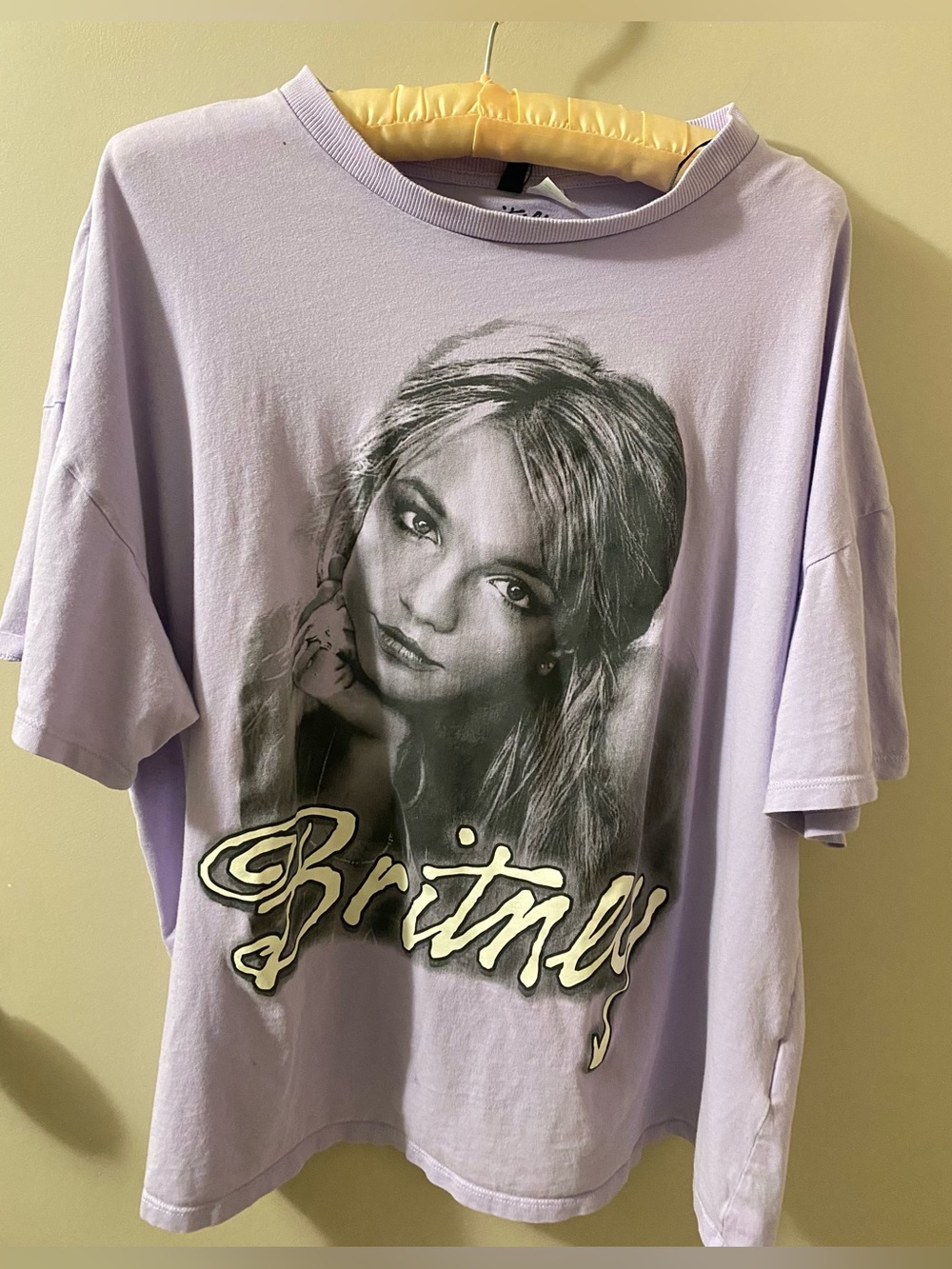 Britney Spears Lavender Graphic T-Shirt